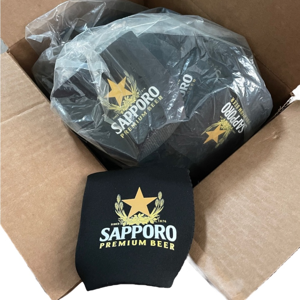 Lot of 15 Sapporo Beer Can Koozie Coozie Premium Beverage Insulator